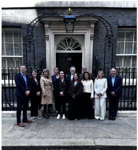Our Future visiting 10 Downing Street with local leaders from Grimsby